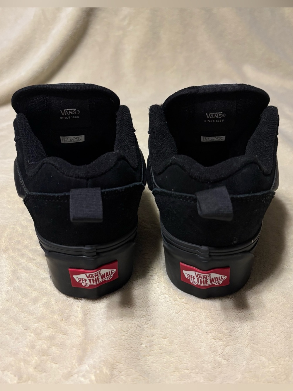 Vans Black Suede Low-Top Sneakers - Women's - Picture 4 of 6